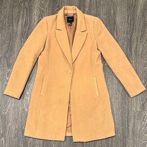 Forever 21 Camel Longline Coat